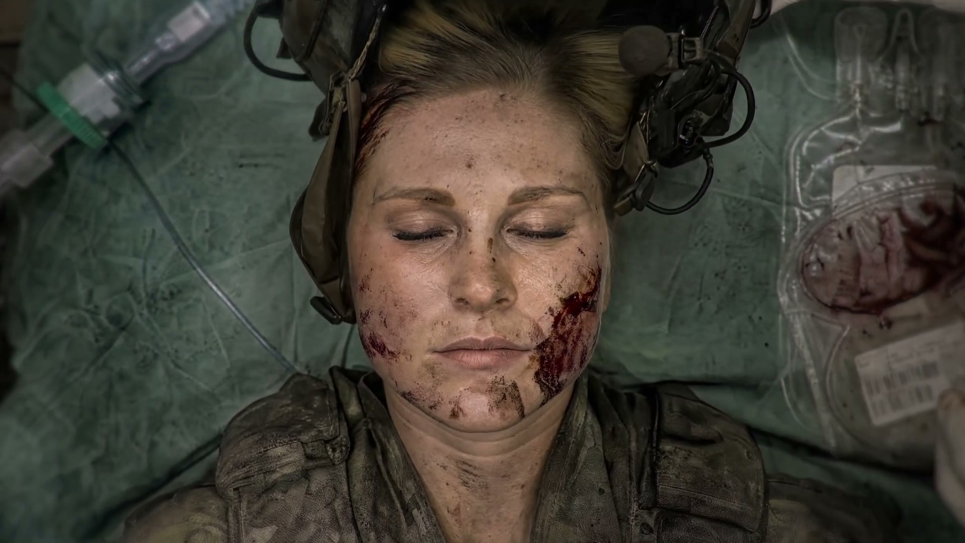 Declared killed in action: Hollis on the table.
